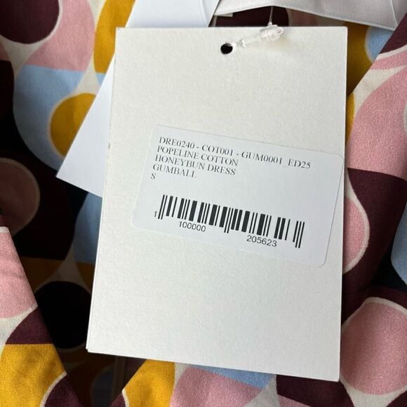 NEW LA DoubleJ Dress Flutter Cap Sleeve Honeybun Gumball Mini Dress Multi‎ Sz S - Picture 9 of 13